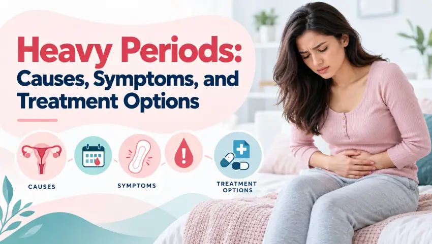 Heavy Periods – Symptoms, Causes and Treatment